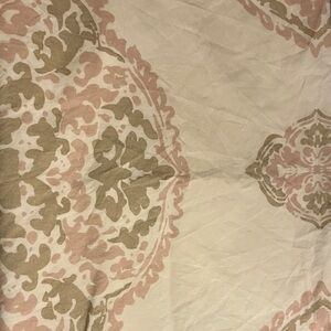 Pottery Barn Teen Pink and Tan Sham Pillowcase